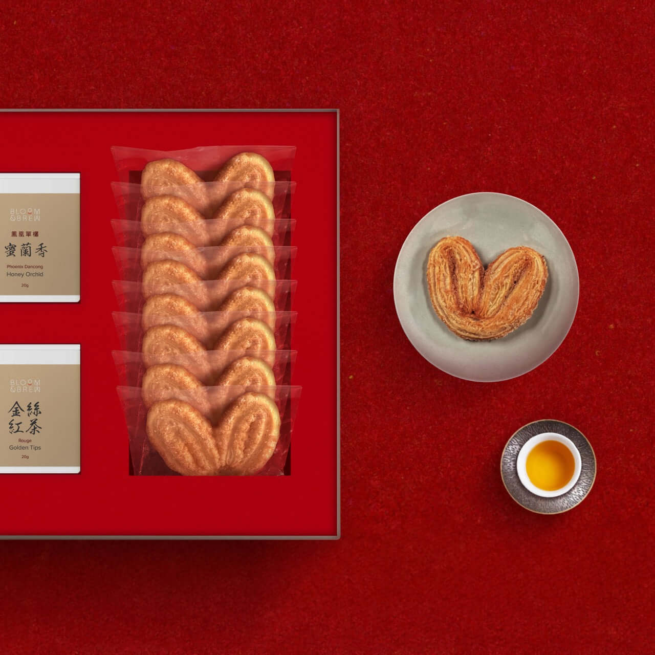 Chinese New Year Gift Set | Tea x Palmier - Bloomnbrew
