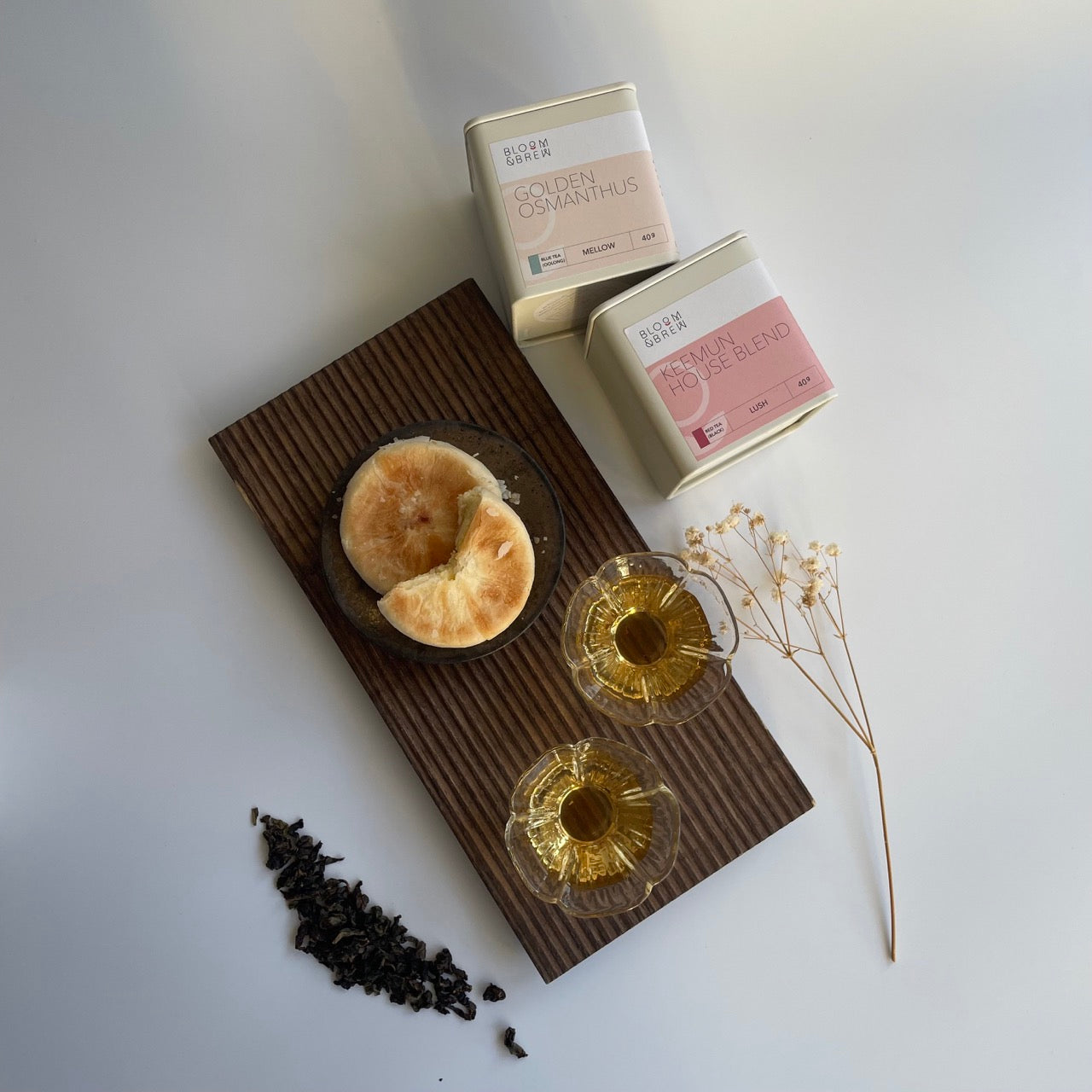 Tea & Chinese Pastry (手工潮州綠豆餅) Gift Set