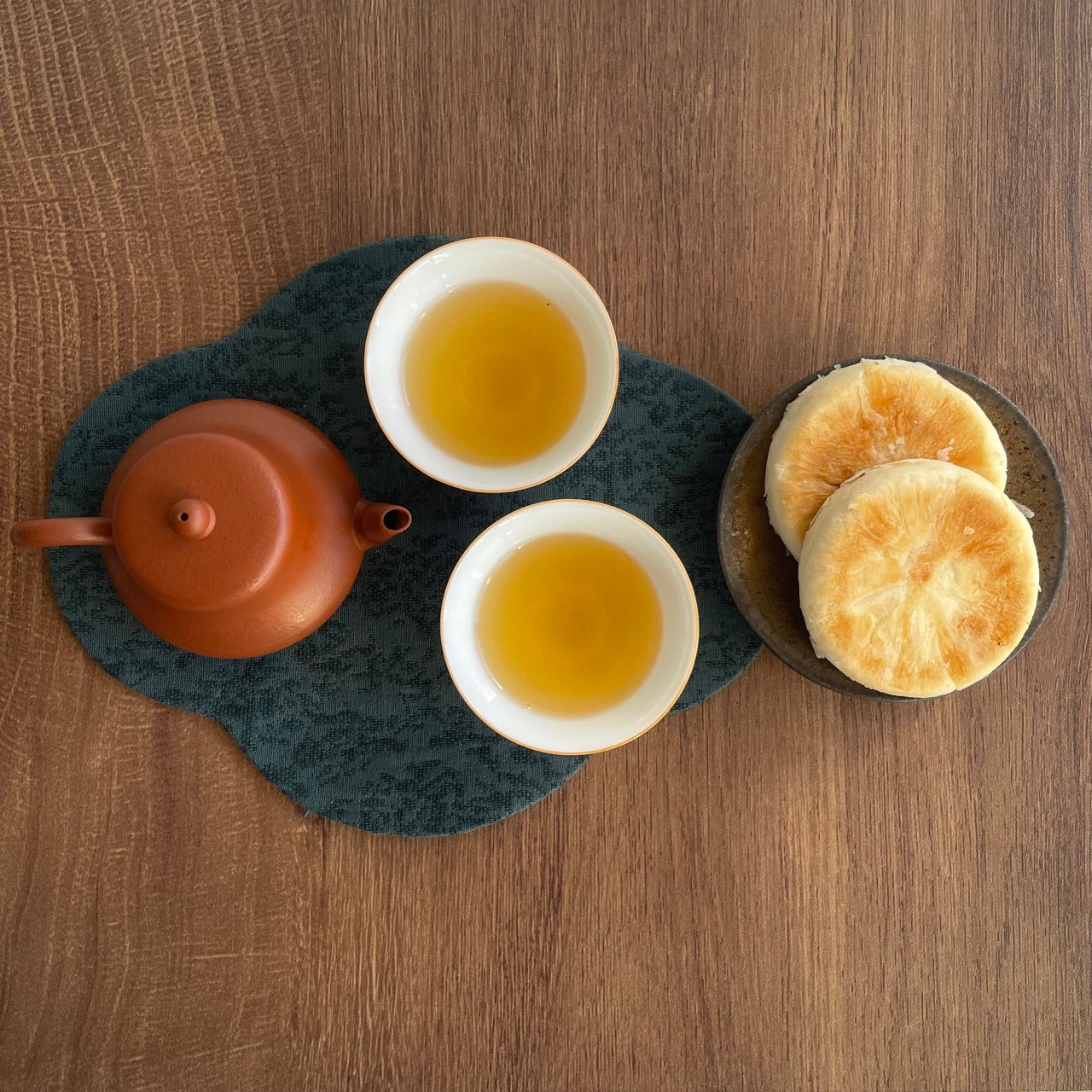 Tea & Chinese Pastry (手工潮州綠豆餅) Gift Set