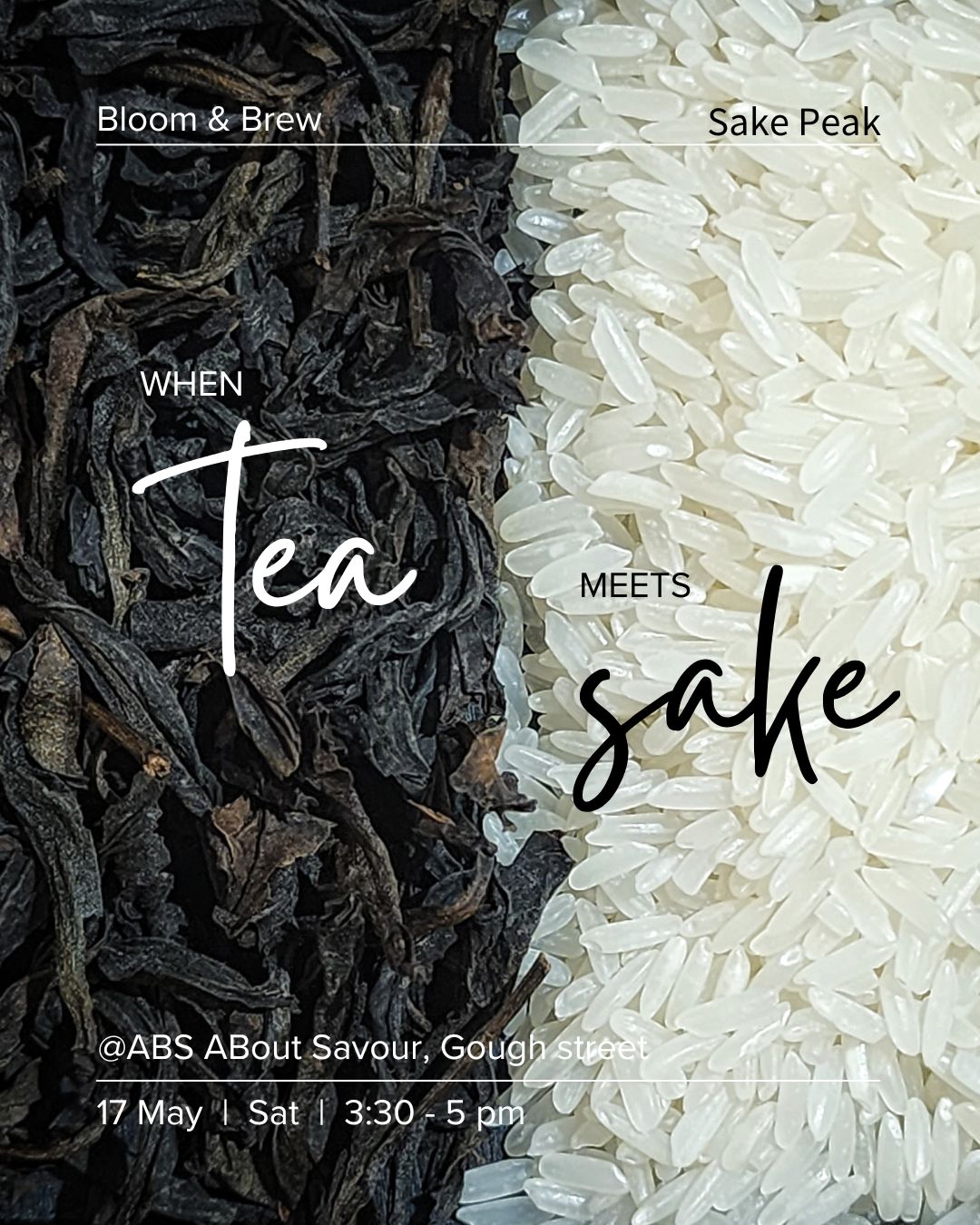 Tea x Sake pairing - Bloomnbrew